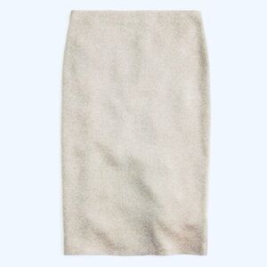 Toula Metallic Knit Sweater Skirt Gold Wool Blend Size 6 NWT